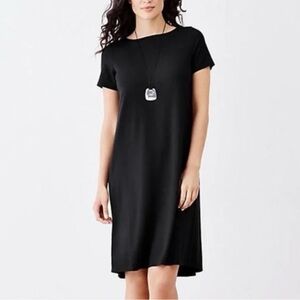 J.Jill NWT Wherever Collection Black Dress. Pleated Back Size Large